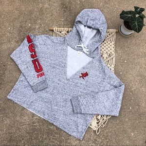 Victoria’s Secret Pink ISU Cropped Hoodie Size Large